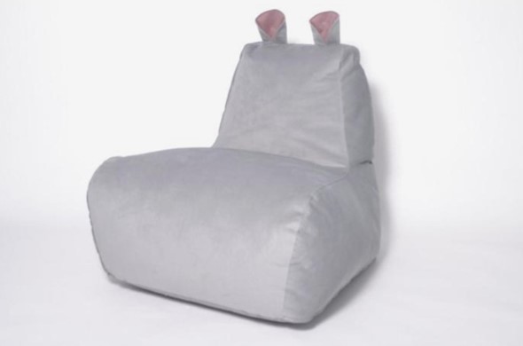 Кресло-мешок Бегемот серый в Подольске - изображение