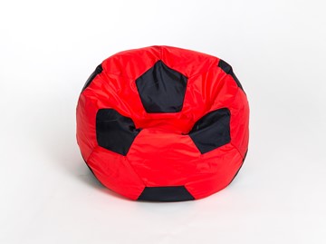Кресло-мешок Мяч большой, красно-черный в Химках