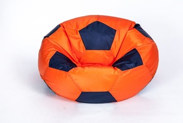 Кресло-мешок Мяч большой, оранжево-черный в Подольске