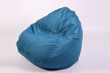 Кресло-мешок Юниор, рогожка синий в Серпухове