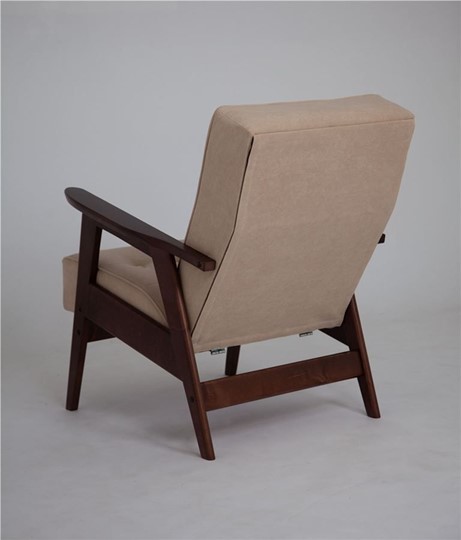 Кресло Ретро (темный тон / RS 03 - бежевый) в Одинцово - изображение 2