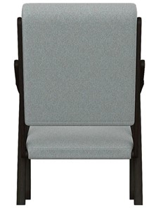 Кресло мягкое Вега 10 ткань серый, каркас венге в Москве - предосмотр 5