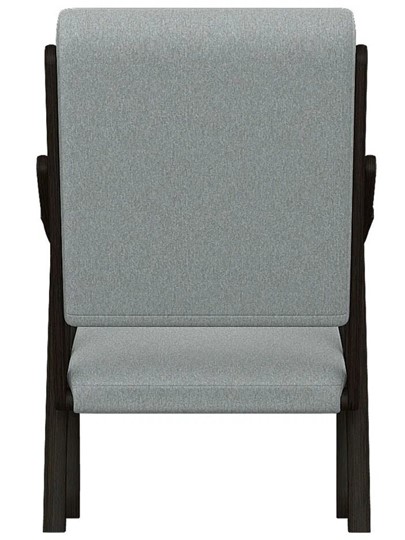 Кресло мягкое Вега 10 ткань серый, каркас венге в Москве - изображение 5