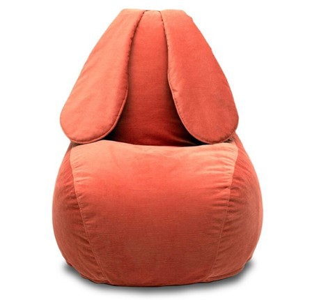 Кресло Зайка (длинные уши), оранжевый в Москве - изображение