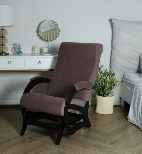 Маятниковое кресло Амелия, ткань кофе с молоком 35-Т-КМ в Москве - изображение 5