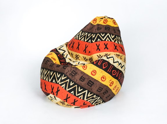 Кресло-мешок Груша среднее, жаккард, африкан в Подольске - изображение