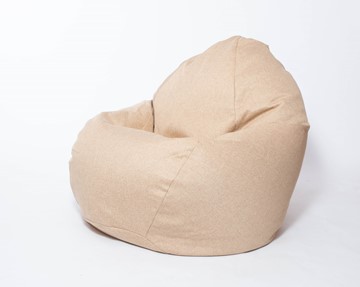 Кресло-мешок Макси, рогожка, 150х100, песочное в Серпухове