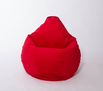 Кресло-мешок Груша большое, велюр однотон, красное в Подольске - предосмотр 2