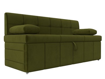 Раскладной кухонный диван Лео, Зеленый (микровельвет) в Одинцово