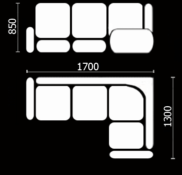 Диван кухонный Нео КМ-01 (168х128 см.) в Подольске - изображение 3