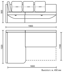 Кухонный угловой диван Яшма 1 ДУ в Подольске - предосмотр 8