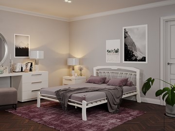 Кровать спальная Муза 4 Лайт, 1600, белый в Одинцово - предосмотр