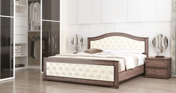 Кровать 2-спальная СВ-Стиль Стиль 3, 160х200, кожзам, с основанием в Серпухове