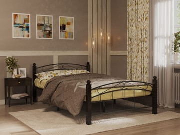 Кровать в спальню Гарда 15, 160х200, черная в Москве
