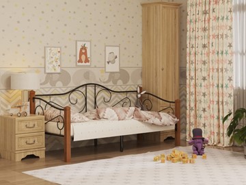 Кровать для детей Гарда 7, 90х200, черная в Серпухове