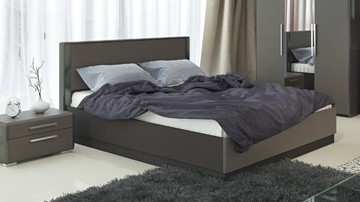 Кровать с механизмом 2-спальная Наоми 1600, цвет Фон серый, Джут СМ-208.01.02 в Одинцово