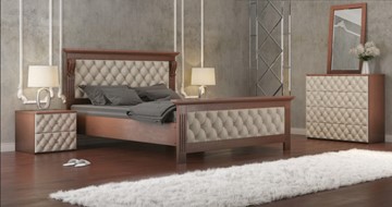 Спальная кровать СВ-Стиль Лидер 160*200 с основанием в Химках