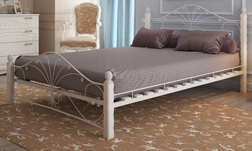 Кровать 1.5-спальная Фортуна 1, 1200, белый/белый в Одинцово