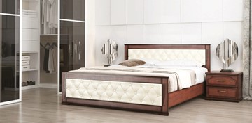 Кровать 2-х спальная СВ-Стиль Стиль 2, 160х200, кожзам, с основанием в Подольске