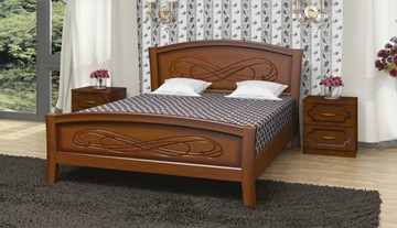 Кровать 1-спальная Карина-16 (Орех) 90х200 в Серпухове