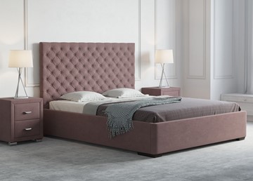Кровать спальная Modena 180x200, Искусственная шерсть (Лама Шоколад) в Подольске