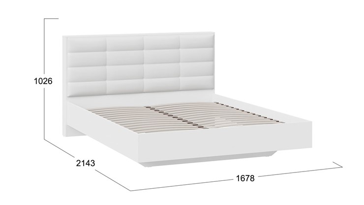 Кровать спальная Агата тип 1 (Белый) в Одинцово - изображение 2