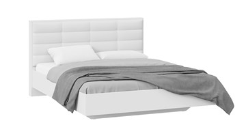 Кровать с мягкой спинкой Агата тип 1 (Белый) в Одинцово