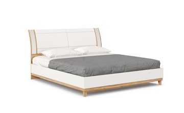 Кровать Бари 1800 с кроватным основанием Дуб Золотой/Белый ЛД 698.220 в Подольске