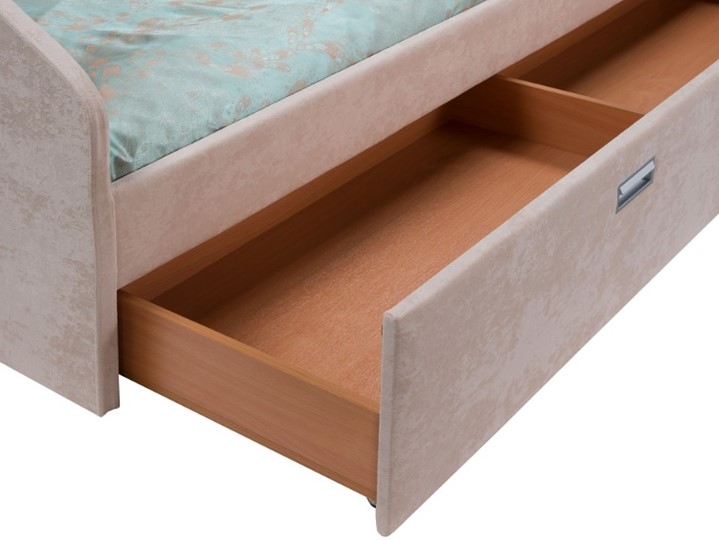 Кровать в спальню Bono 160х200, Искусственная шерсть (Лама Авокадо) в Подольске - изображение 1