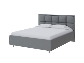 Спальная кровать Chessy 160х200, Рогожка (Savana Grey (серый)) в Серпухове