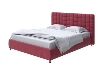 Двуспальная кровать Corso-3 140x200, Микровелюр (Manhattan Гранатовый) в Одинцово