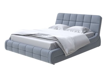 Спальная кровать Corso-6 200х200, Микрофибра (Diva Светло-серый) в Подольске