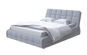 Спальная кровать Corso-6 200х200, Рогожка (Levis 83 Светло-Серый) в Подольске