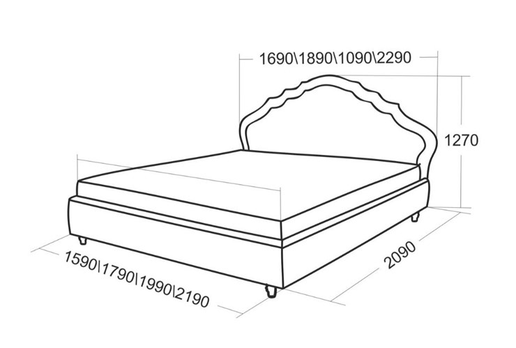 Спальная кровать Эмануэль 2290 в Подольске - изображение 4