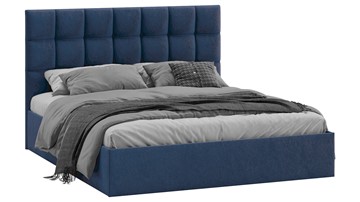 Кровать Эмбер тип 1 (Микровелюр Wellmart Blue) в Одинцово