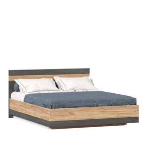 Спальная кровать Фиджи 1600 с подъемным механизмом ЛД 659.073, Дуб золотой/Антрацит в Подольске