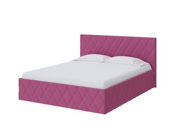 Двуспальная кровать Fresco 140х200, Рогожка (Savana Berry (фиолетовый)) в Химках