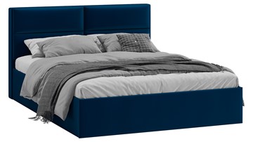 Кровать спальная Глосс Тип 1 (Велюр Confetti Blue) в Серпухове