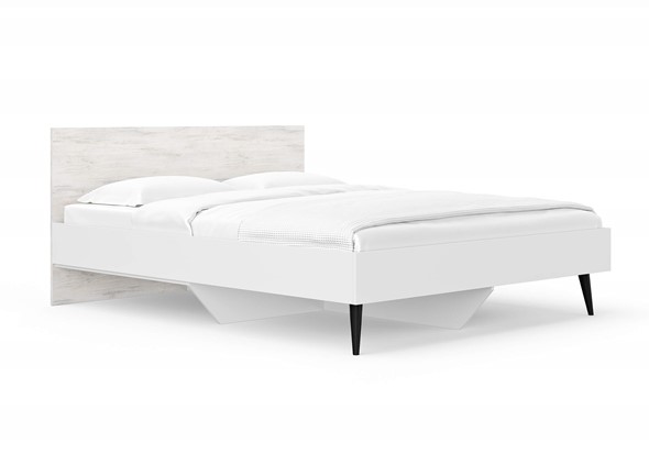 Кровать двуспальная Ines 160х200, Ясмунд (Белый) в Химках - изображение
