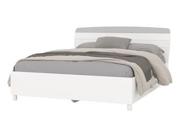 Спальная кровать Милана 1600 (4-22906бел\серый) в Одинцово
