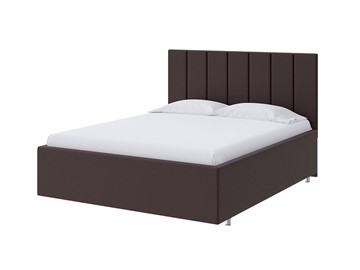 Кровать в спальню Modern Large 160х200, Экокожа (Коричневый) в Химках