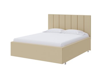 Спальная кровать Modern Large 200х200, Экокожа (Бежевый) в Химках