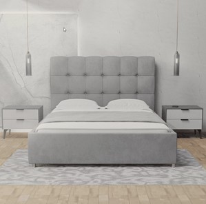 Кровать в спальню Модерна 160х200 с подъемным механизмом в Москве - предосмотр