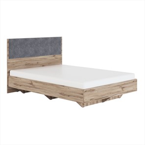 Двуспальная кровать Николь (мод.1.3) 1,6 серый текстиль, с ортопедическим основанием в Подольске