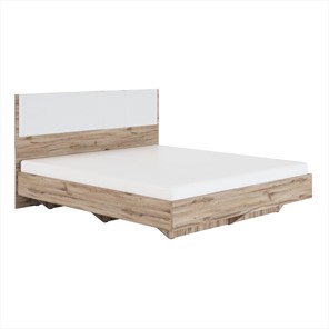 Спальная кровать Николь (мод.1.6) 1,8 белая экокожа, с ортопедическим основанием в Серпухове