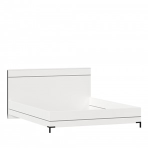 Двуспальная кровать Норд, 1600, 677.120, белый/черный в Одинцово