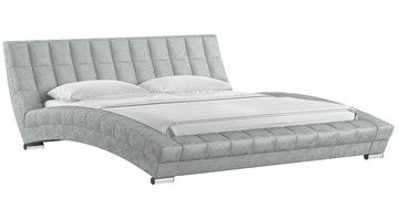 Спальная кровать Оливия 180 арт. Дарлинг грей сандал (светло-серый) с основанием в Москве - предосмотр