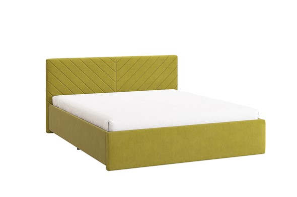 Двуспальная кровать Сандра 2 1.6, янтарь (велюр) в Одинцово - изображение