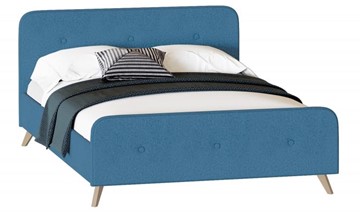 Кровать 2-спальная Сиерра 1800 (с подъемным механизмом и коробом) Аура голубой в Подольске