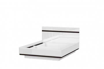 Кровать Соло универсальная 1,6х2,0, белый/белый глянец/венге в Одинцово
